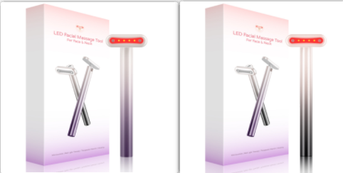 EMS Micro-current Eye Massage Eye Beautification Instrument Therapeutic Warmth Face Massage Red LED Light