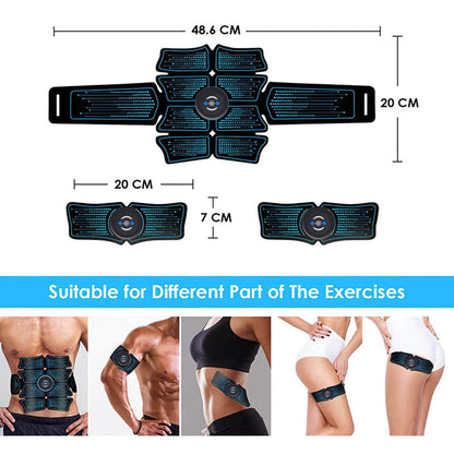 Eletroestimulador EMS Abdominal Muscle Stimulator Electric Massager Electrostimulation Hip Trainer Home Gym Fitness Equipment