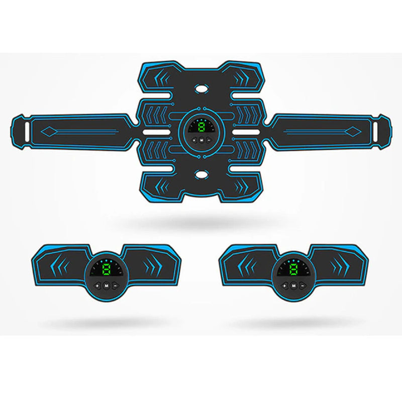 New Electric Abdominal Muscle Stimulator EMS Abdominal Trainer Abs Fitness Equipment USB Rechargeable Body Slimming Massager