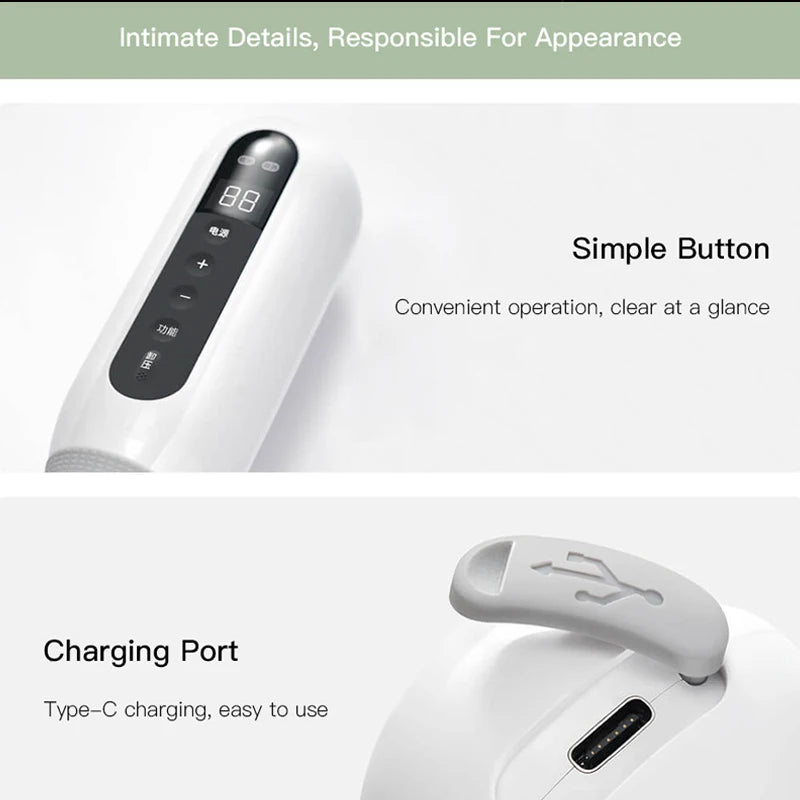 Intelligent Bianstone Cupping Device Negative Pressure Dredging Meridian Suction Cups Body Skin Care Back Gua Sha Massage Tool