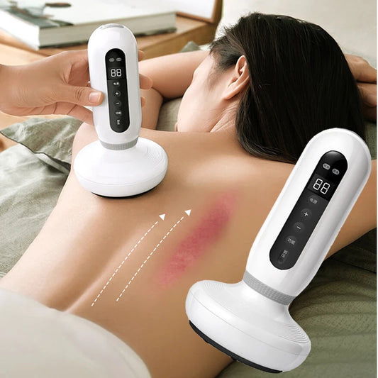 Intelligent Bianstone Cupping Device Negative Pressure Dredging Meridian Suction Cups Body Skin Care Back Gua Sha Massage Tool