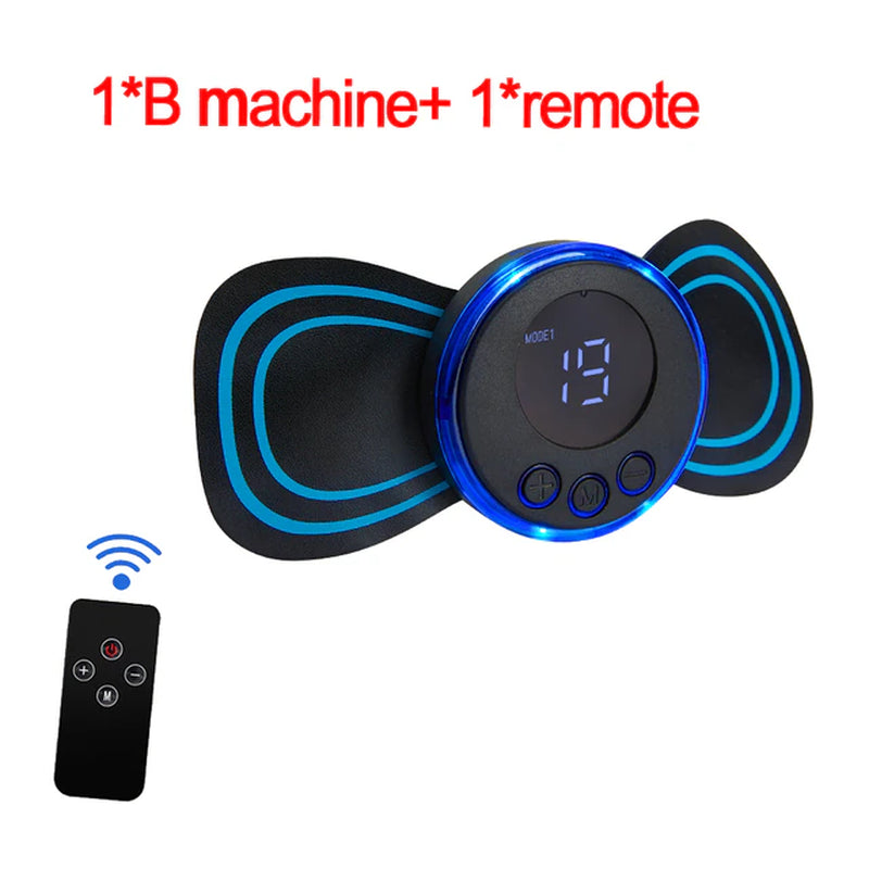 Neck Massager EMS Muscle Stimulator Electric Cervical Massage Patch Low Frequency Pulse Massage Pads Pain Relief Relaxation Tool