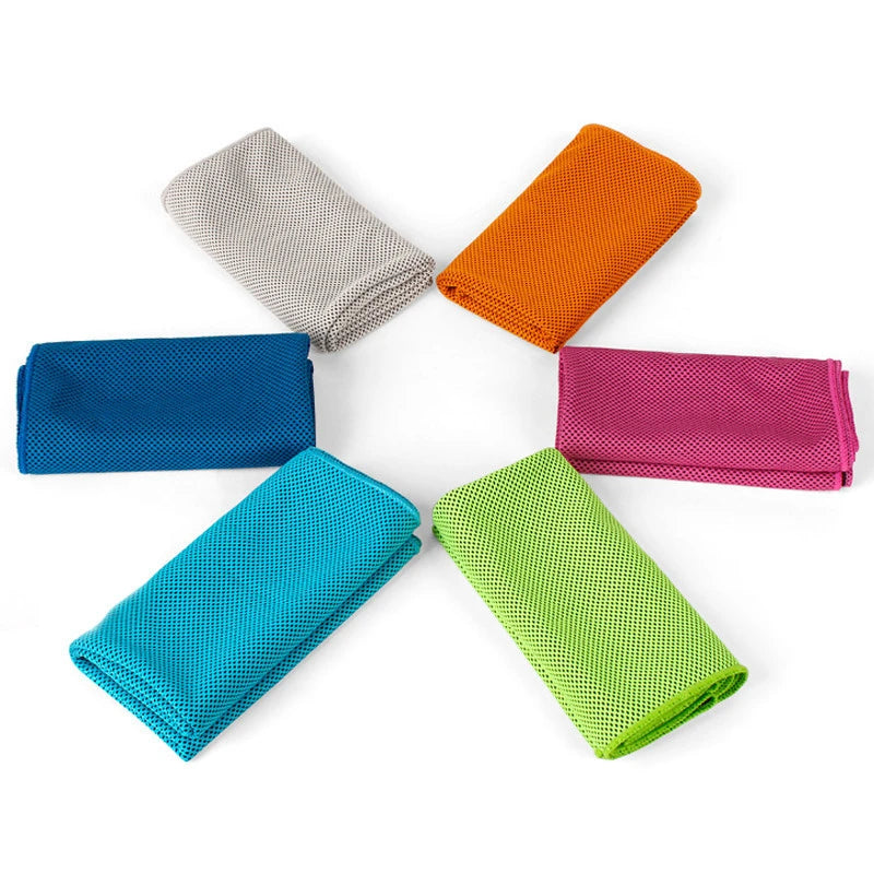 Colors Men And Women Gym Club Yoga Sports Cold Washcloth Running Football Basketball Cooling Ice Beach Towel Lovers Gift Toallas