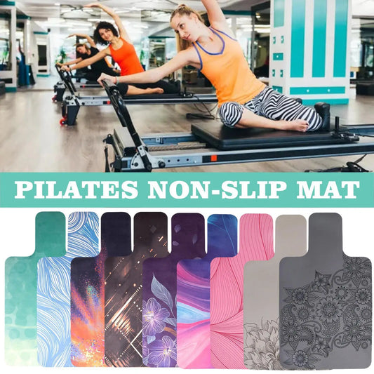 Pilates Reformer Mat Pilates Suede Rubber Yoga Mat Reconstituted Core Bed Training Positioning Non Slip Mat Fiteness Supply