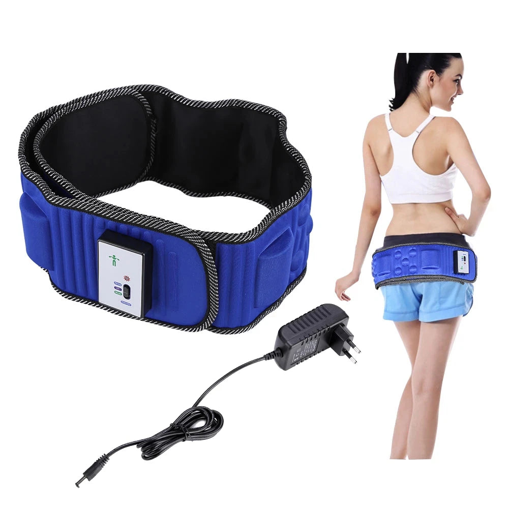Electric Slimming Belt Vibration Abdominal Belly Muscle Waist Trainer Lose Weight Fitness Massage X5 Times Sway Massager Machine
