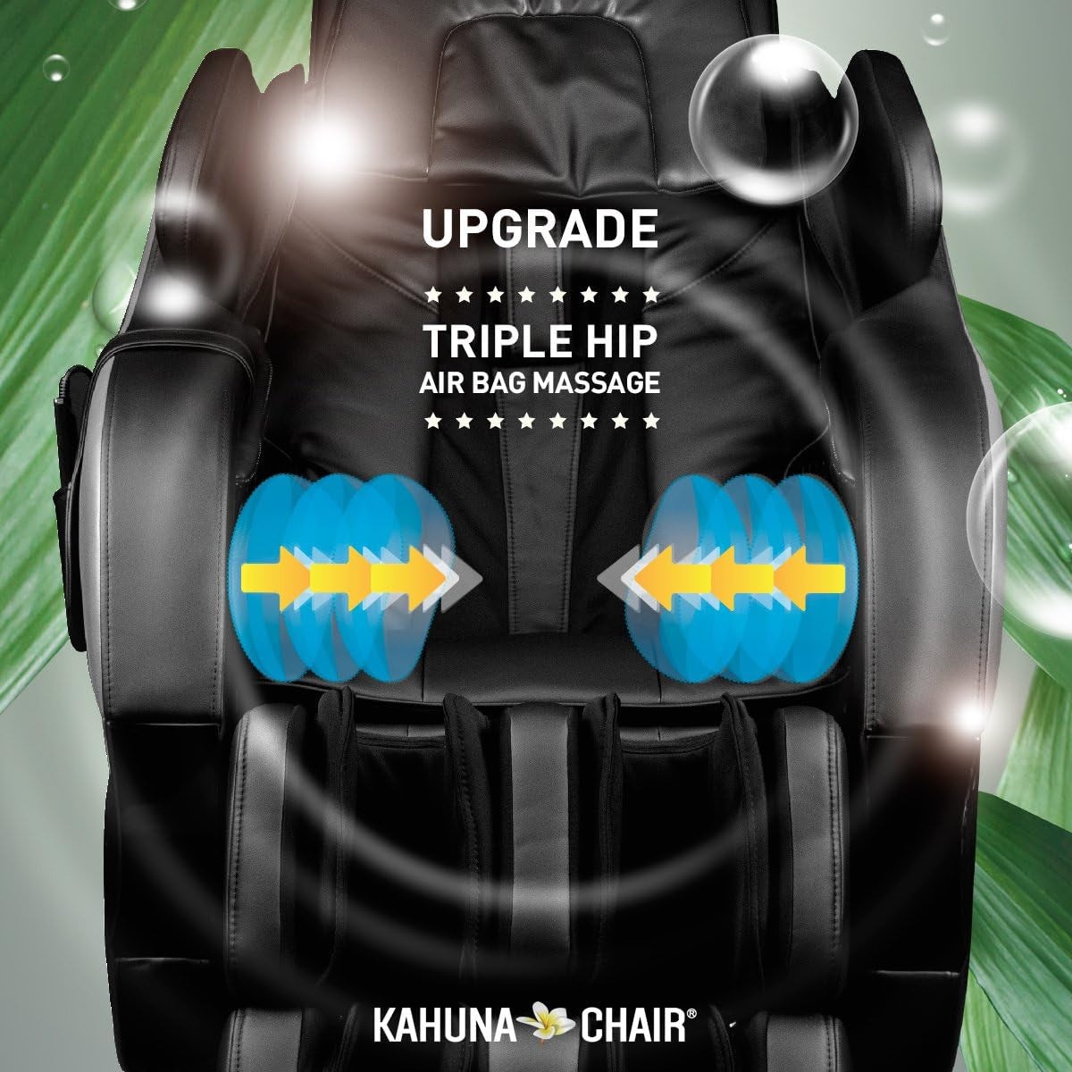 Kahuna Superior Massage Chair with Sl-Track Rollers - Sm-7300(Black) - Top Performance with Sl-Track 6 Rollers for the Best Relaxing Massage Chairs Experience.