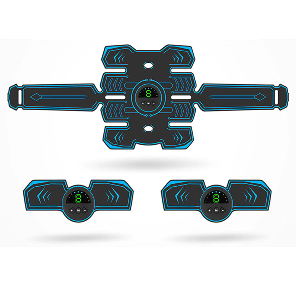 New Electric Abdominal Muscle Stimulator EMS Abdominal Trainer Abs Fitness Equipment USB Rechargeable Body Slimming Massager