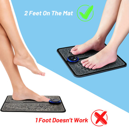 Electric EMS Foot Massager Pad Foldable Massage Mat Muscle Stimulation Relief Pain Relax Feet,Suppoer Dropshipping