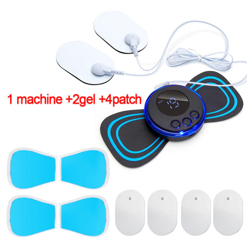 Neck Massager EMS Muscle Stimulator Electric Cervical Massage Patch Low Frequency Pulse Massage Pads Pain Relief Relaxation Tool