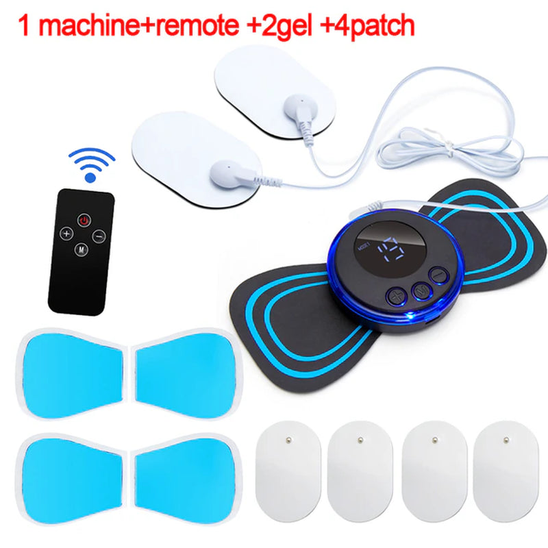 Neck Massager EMS Muscle Stimulator Electric Cervical Massage Patch Low Frequency Pulse Massage Pads Pain Relief Relaxation Tool