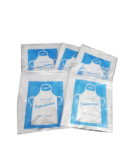 Disposable plastic apron
