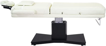 Milo 3.0 Motor (With Independent Leg Adjustment) Electric Massage & Facial Bed/Table Beige Top and Dark Brown Base